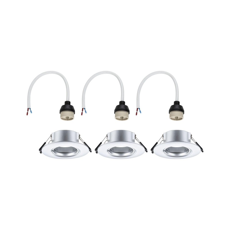Paulmann 92113 Recessed Light Set of 3 Rigid Round 90