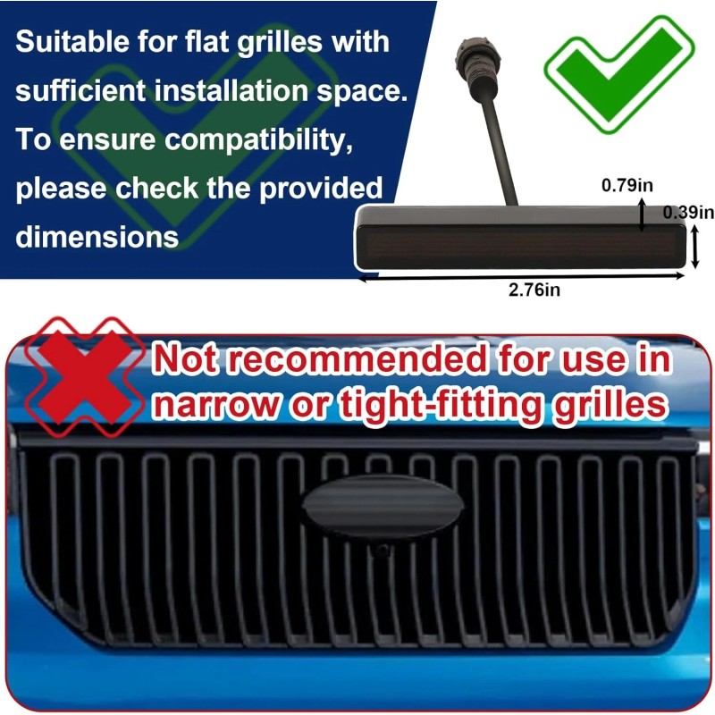 Sidi Front Grille Led Light For 2022-2025 Ford Maverick LARIAT