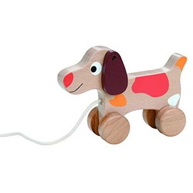 Lelin 19009 Wooden Pull Along Dog