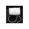1mm wide Round White Hat Elastic Cord - per 5