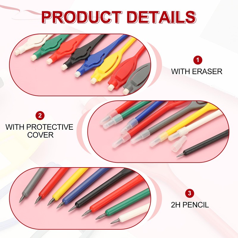 PATIKIL 2H Pencils, 12 Pack Golf Scoring Pencils with Eraser