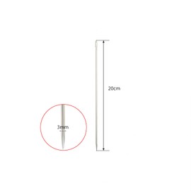 dophee 2 PCS Professional Upholstery Needles, 8" Long 3mm Thickness Big Eye Hand Sewing Needles for Stitching Crafting Projects Home Crafts Doll Making Carpet Leather Canvas Repairing