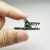 One-Touch Clip 5MM Round Cord Fish Clip Gray (Set of
