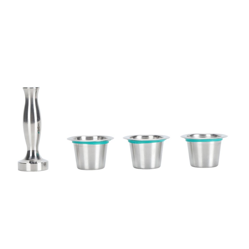 3pcs Refillable Coffee Capsule 304 Stainless Steel Coffee Pods with