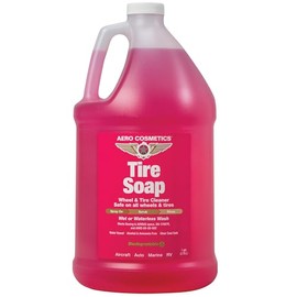 Aero Cosmetics Tire Soap and Degreaser, Remove Tire Dirt, Oil Residue, and More 1 Gallon