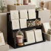 WQLLWFC 4 Tier Wooden Card Display Stand
