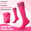 VercanMonth Soccer Shin Guards and Socks for Kids Youth 4-14,