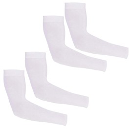 Sanpierazaar Ärmlinge UV Sonnenschutz,Arm Sleeve Kühlende Armabdeckung für Damen Herren Jugend,Tattoo Abdeckung, Armstulpen für Radsport Wandern Laufen Volleyball Fahren (WEISSE, 2 Paare)