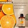Orange Essential Oils 120ML, Organic 100% Pure and Natural Orange