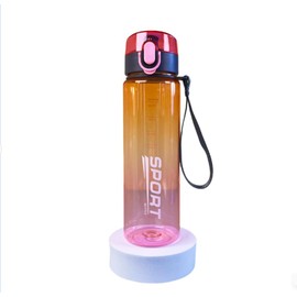 Xingdianfu Sports Water Bottle, 560 ml, Leak-Proof, Fitness Water Cup, Outdoor Water Bottle, Sippy Cup, Water Glasses for Girls, Boys, School, Gym (Orange Purple)