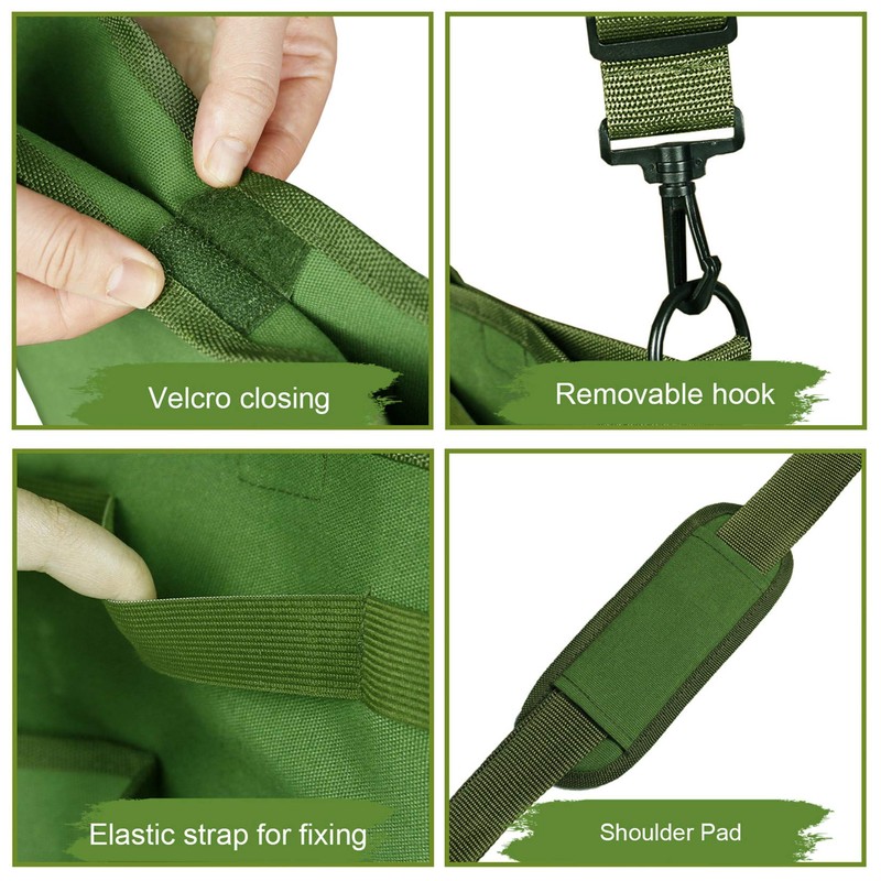 Yabcany Garden Pruning Tool Bag - Canvas Shoulder Crossbody Gardening