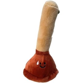 YuanHolumid 1Pc Plunger Keychain Pendant,Unique Toilet Plunger Soft Plush Keychain for Backpack Decoration or Gifts,Decorate Car Keys, Wallets, Handbags, Keys, Plush Figures Stuffed Animals and