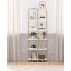 Hzuaneri Corner Shelf Stand, Corner Bookshelf, Storage Standing Shelf Unit