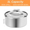 Luziyun Water Bowl for Dogs Stainless Steel Dog Drinking Bowl