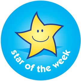 The Sticker Factory 38 mm"Star of The Week" Reward Sticker (Pack of 75)