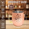 Ayearparty 24 Pack 12 oz Moscow Mule Mugs Set Copper