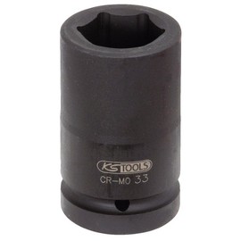 KS Tools 515.1830 Hexagon impact socket, deep, 1", 30mm