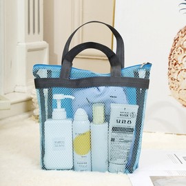 Transparent Beach Tote Bag / Swim Bag / See-Through Double Layer R27 One Size / Blue Gray 20ea