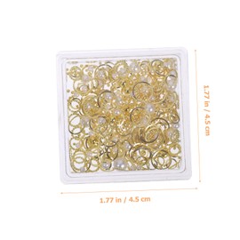 Mikinona Charming Nail Art Decorative Accessories 3 Boxes of Decorative Nail Charms Manicure Supplies