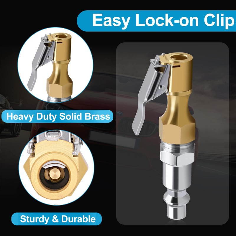 MACHSWON Pack of 3 Air Chucks Heavy Duty Closed Flow