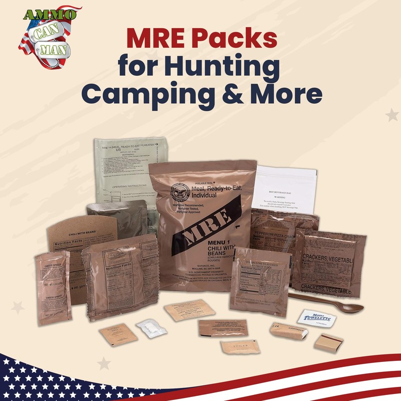 Sopakco 12ct US Military Surplus MRE Meals Ready to Eat