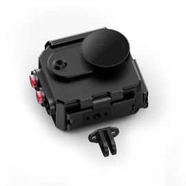 CS PRIORITY Aluminum Alloy Diving Housing 80M Deep Waterproof Compatible with GO 3/GO3s Camera Magnetic Quick Release Protective Diving Shell (2 Slot)