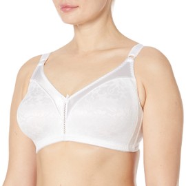 Bali Women's Double Support Spa Closure Wire-Free Bra, White, 36D