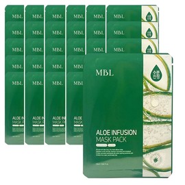 MBL Aloe Infusion Mask Pack 25ml x 50 sheets / 엠비엘 알로에 인퓨전 마스크 팩 25ml x 50매