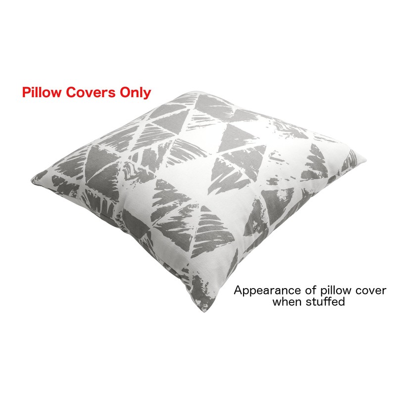 TreeWool (2 Pack Ikat Accent Cushion Covers in Cotton Canvas