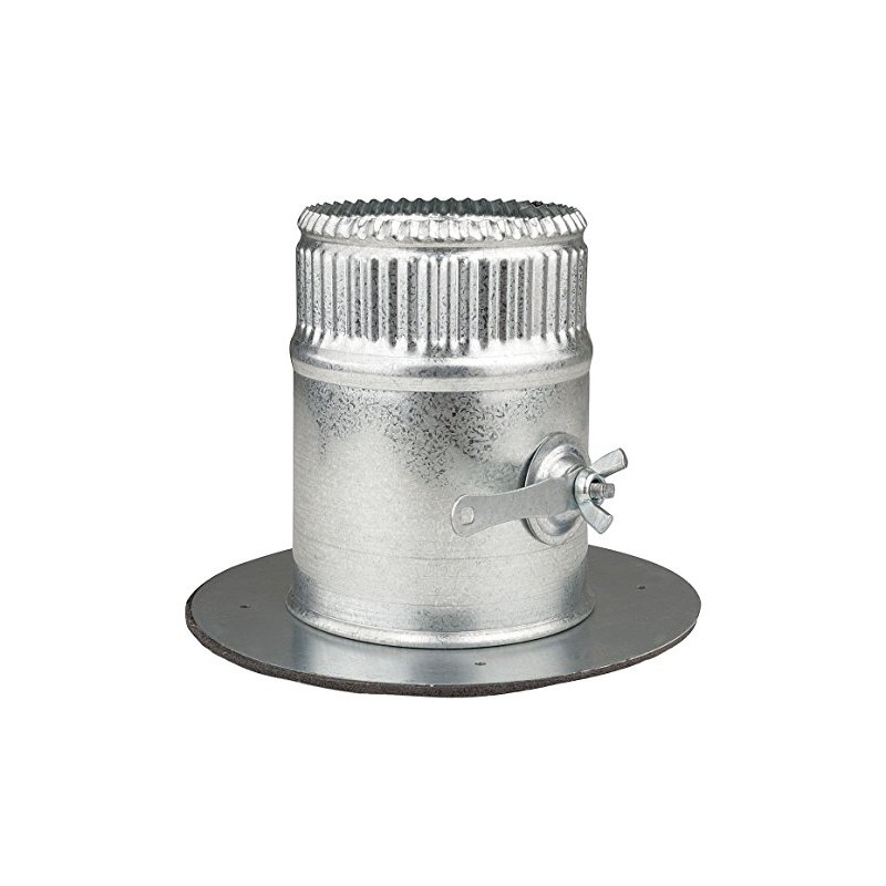 4" Round Take-Off Collar w/Damper, 26 ga.