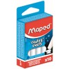 Maped Maped M593500 - Kreide Peps, 10er Packung, rund, weiß