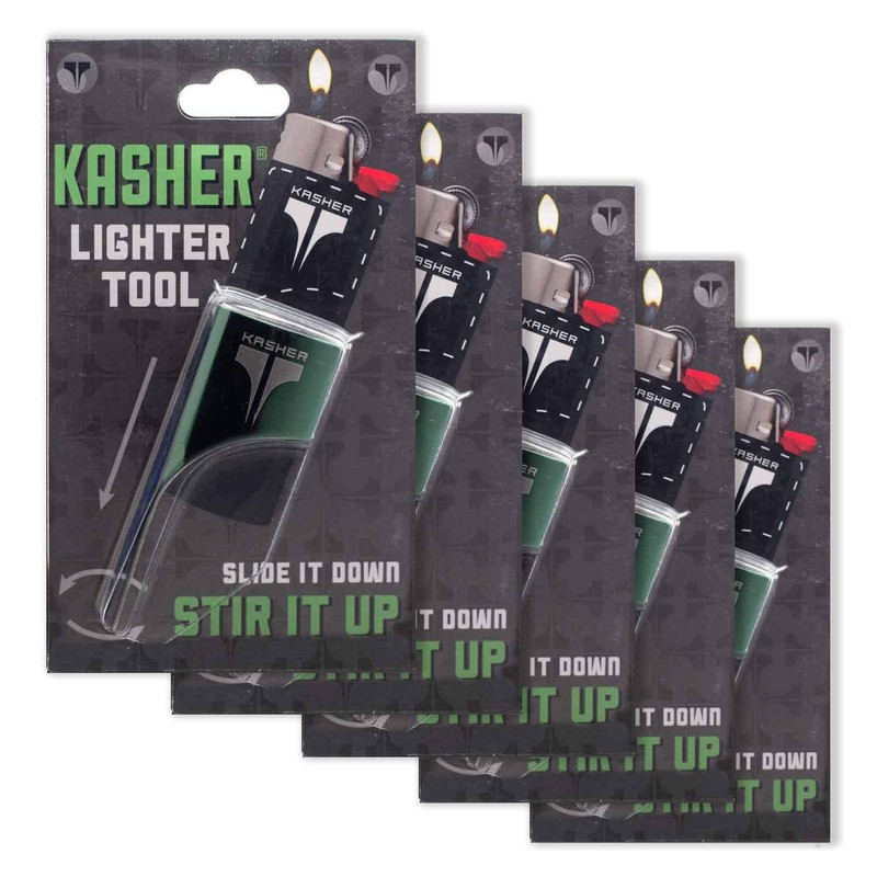 Kasher Classic Lighter Tool Without Lighter - Stainless Steel, Lightweight,