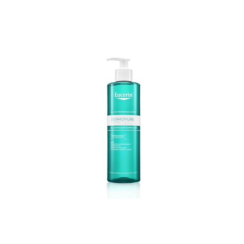 Eucerin Gel Limpiador Facial Piel Grasa Imperfecciones, 400Ml
