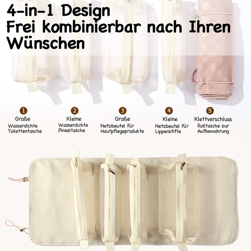 Women's Toiletry Bag 002, 002 Brown