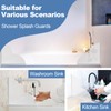 2 Pack Large Shower Splash Guard for Walk in Shower,