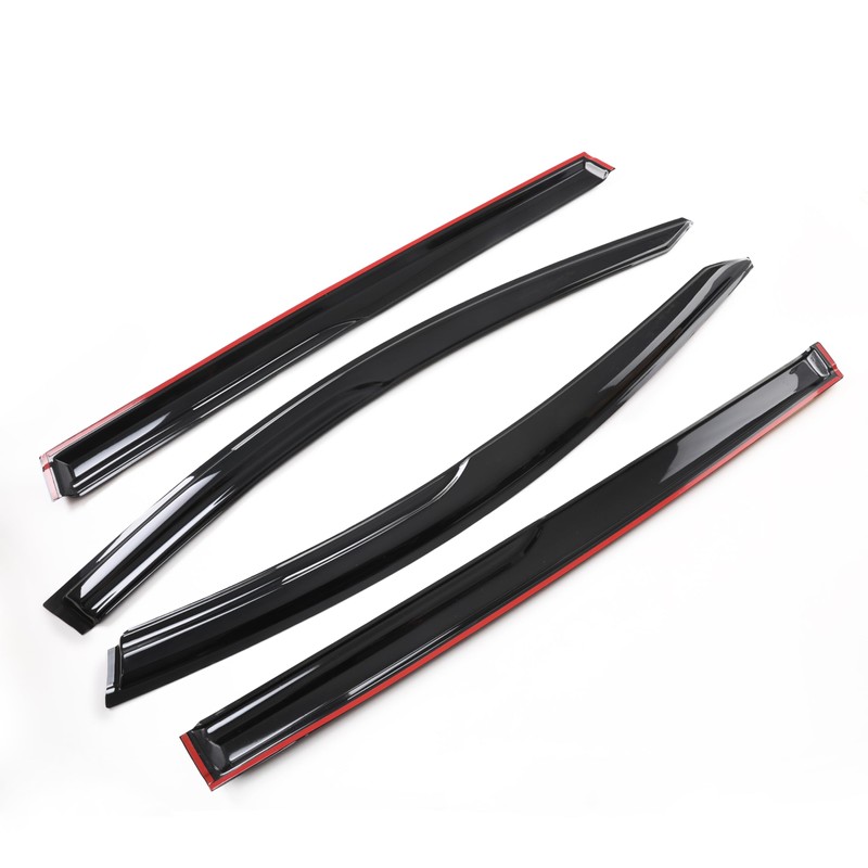 Kyannkara Rain Guards Side Window Visor Vent Outside Mount, 4PCS