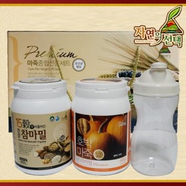 [자연의선택] 마죽 종합선물세트 3호 1.2kg(호박마죽600g/15곡참마밀600g/쉐이크컵) [Nature's Choice] Mixed Gift Set 3 1.2kg (Pumpkin Maju 600g / 15-Grain Chammamil 600g / Shake Cup)