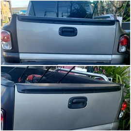 HECASA Tail Light Brake Lamps Compatible with 1999-2004 Chevy Silverado GMC Sierra Stepside Chrome Housing Clear Lens