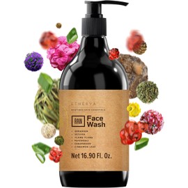 Gel de baño facial y corporal RAIN para hombres y mujeres Aroma floral amaderado Aloe vera Aceites esenciales de geranio, vetiver, ylang ylang Sin sulfatos ni parabenos, vegano, sin crueldad