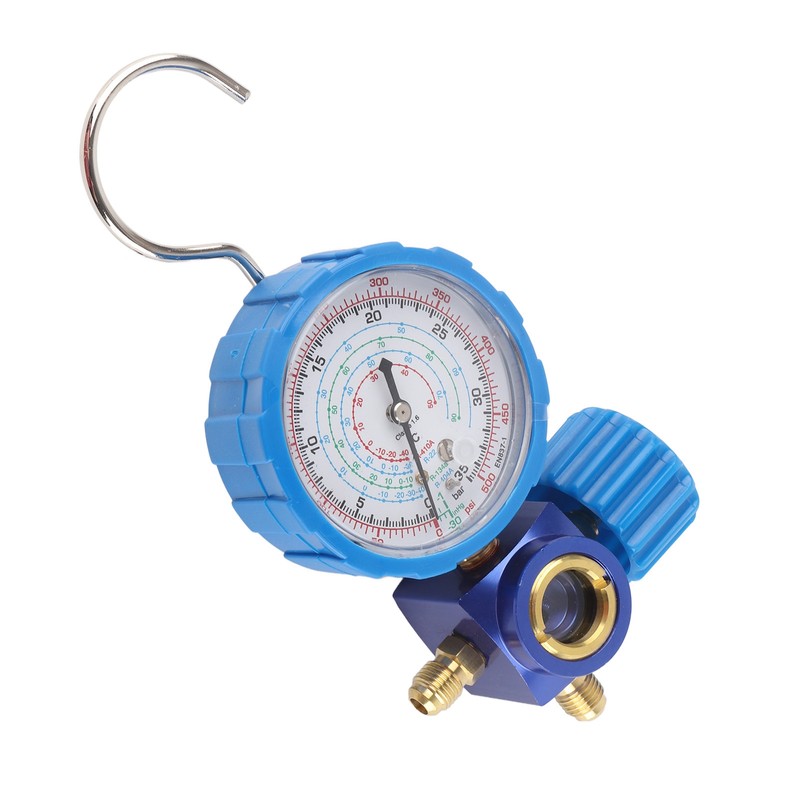 Air Condition Manifold Gauge Manometer&amp; Valve 500psi 35kgf cm With