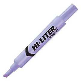 Avery Desk Style Highlighters, Chisel Point, Purple Barrel, Fluorescent Purple, Pack of 12