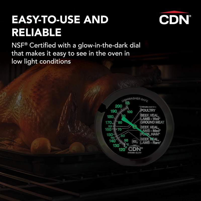 CDN Ovenproof Meat Thermometer – Glow Dial | ProAccurate® |