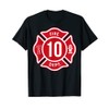 Kids Fire Truck 10th Birthday Boy Firefighter 10 Year Old