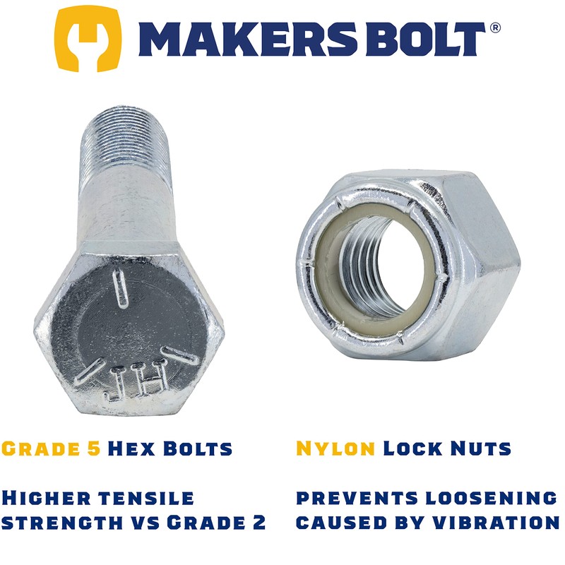 Grade 5 Shear Bolts for Rotary Cutters 1/2" x 3-1/2"