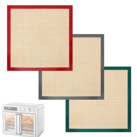Tray Liners For Midea Flexify French DoorToaster Oven Air Fryer Combo, 3PCS Reusable Silicone Liner for 26.4 QT, Air Fryer Countertop Oven 10-in-1 Combo Accessories
