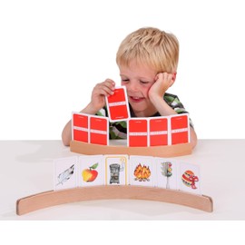 Betzold - 2 Wooden Card Holders for 6 Playing Cards - Nursery Playing Card Holder