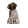 Marques-Jaxon Pom Pom Beanie Hat Beige