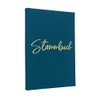 Hochzeitideal Family register 'Amore' made of bookbinding linen (turquoise)