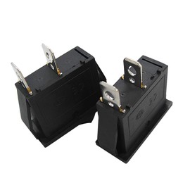 mxuteuk 6pcs Snap-in Boat Rocker Switch 2Pin Toggle Switch Power SPST ON-OFF KCD3 Switch 2Position AC 15A/250V 20A/125V Use for Car Auto Boat Household Appliances MXU3-101