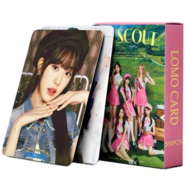 PYAJUU IVE Photocards KPOP IVE SCOUT Photocards 55PCS IVE Fan Meeting Lomo Cards Kpop Gift for Boys and Girls IVE Merch Wonyoung Photocards